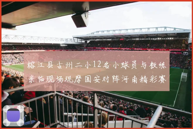 榕江县古州二小12名小球员与教练亲临现场观摩国安对阵河南精彩赛事